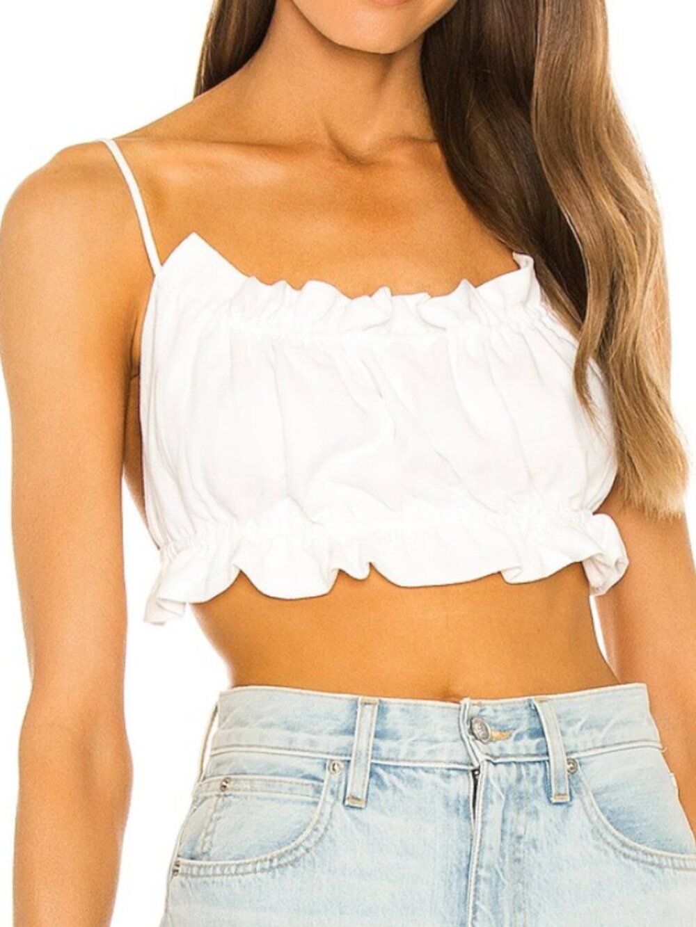 NWT Bardot Barely There Top White Medium